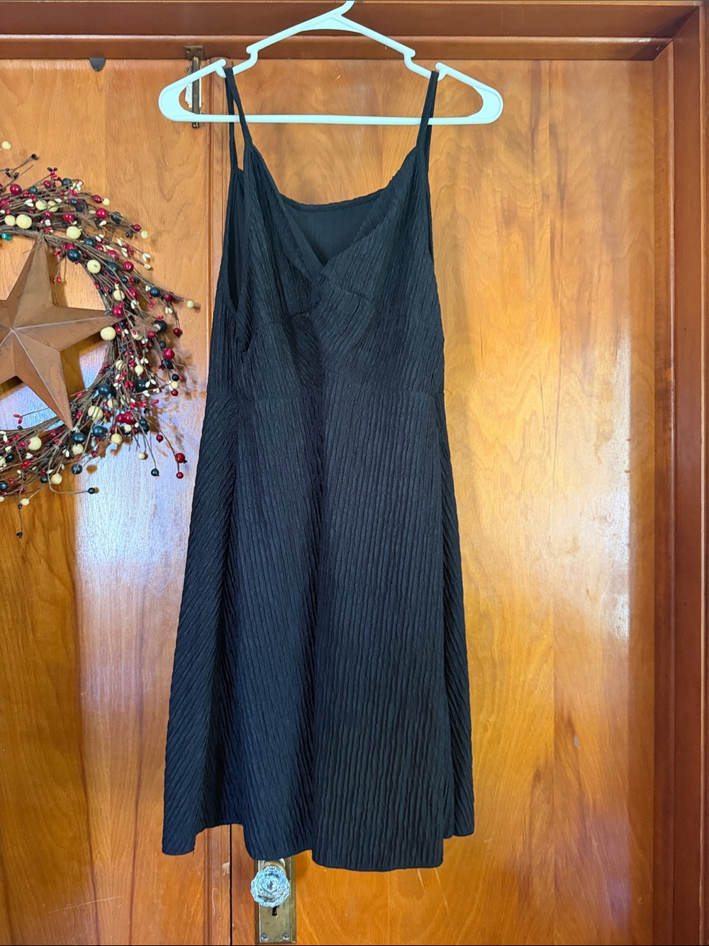 Black Spaghetti Strap Slip Dress